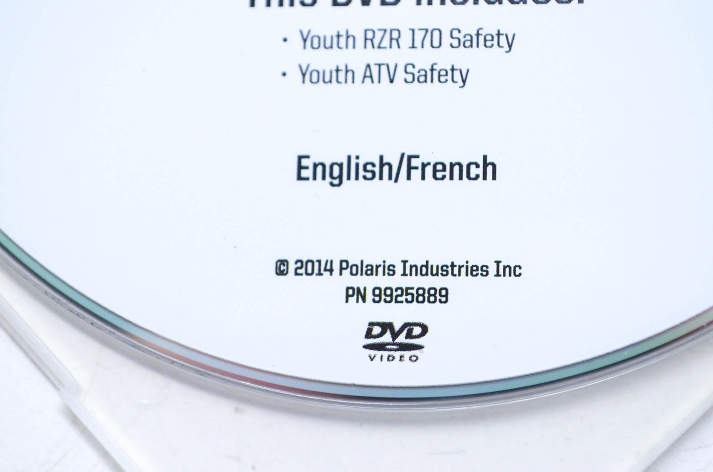OEM Polaris 9925889 2015 RZR 170 Youth Safety & Operation DVD NOS