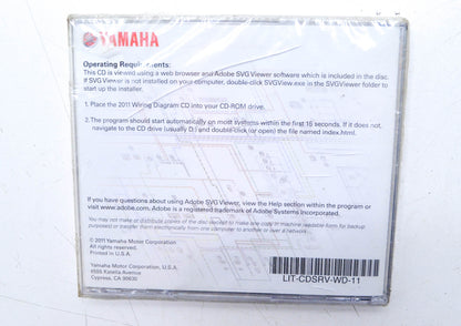 OEM Yamaha LIT-CDSRV-WD-11 2011 Models Wiring Diagram CD NOS