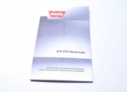 New Warn ATV/UTV Winch Line Basic Guide to Winching Techniques NOS