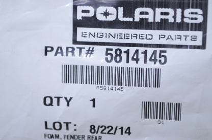 OEM Polaris 5814145 Rear Fender Foam NOS