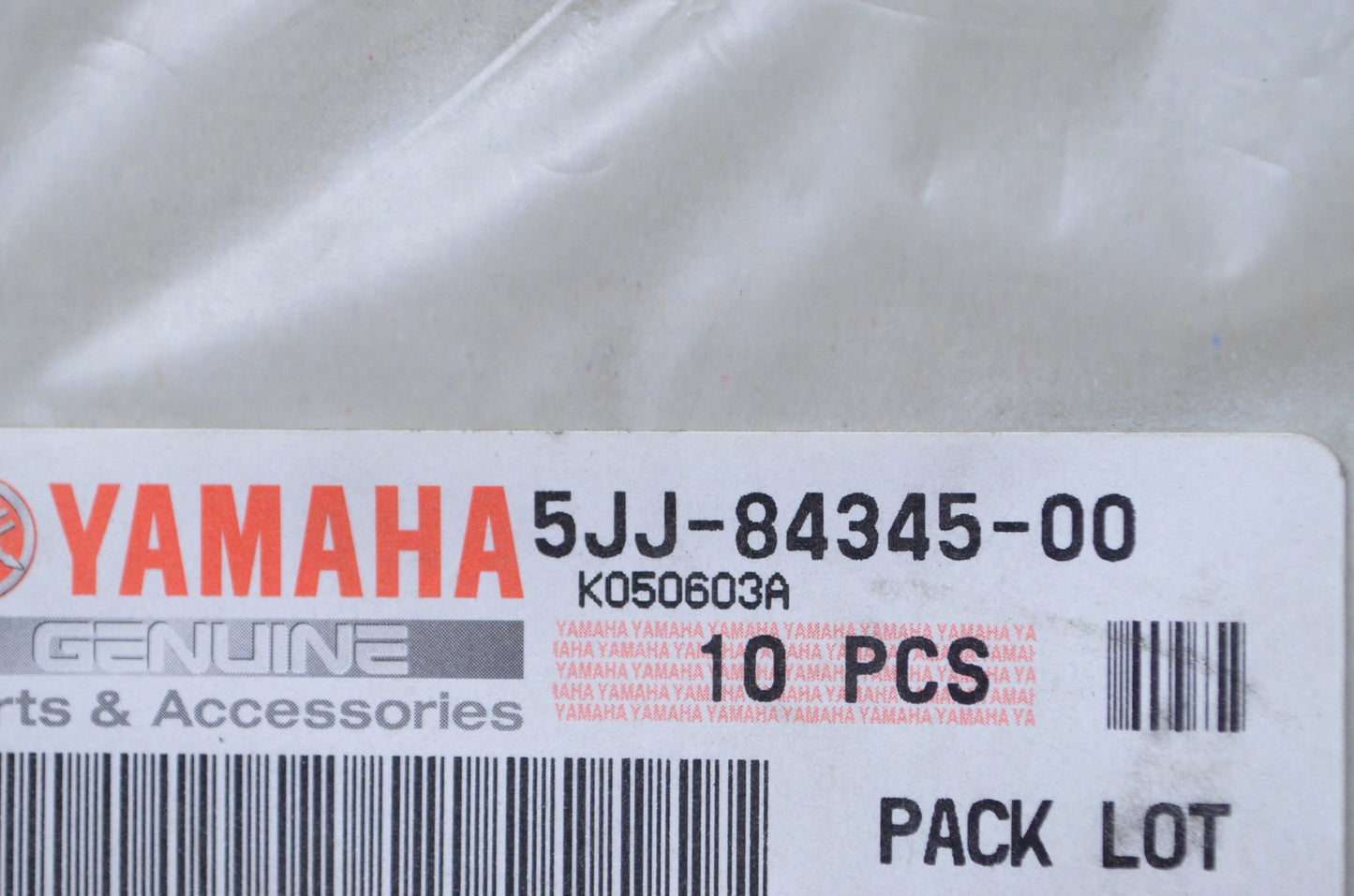 OEM Yamaha 5JJ-84345-00-00 Headlight Damper Qty 10 NOS