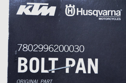 OEM KTM 7802996200030 Bolt Pan NOS