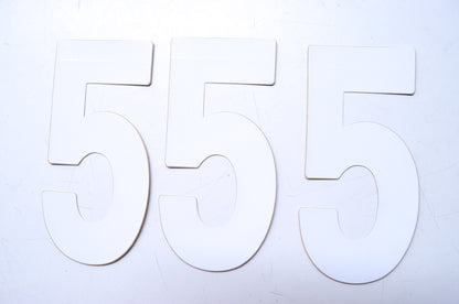 Factory Effex 134355 7" White #5 Pro Number Qty 3 NOS