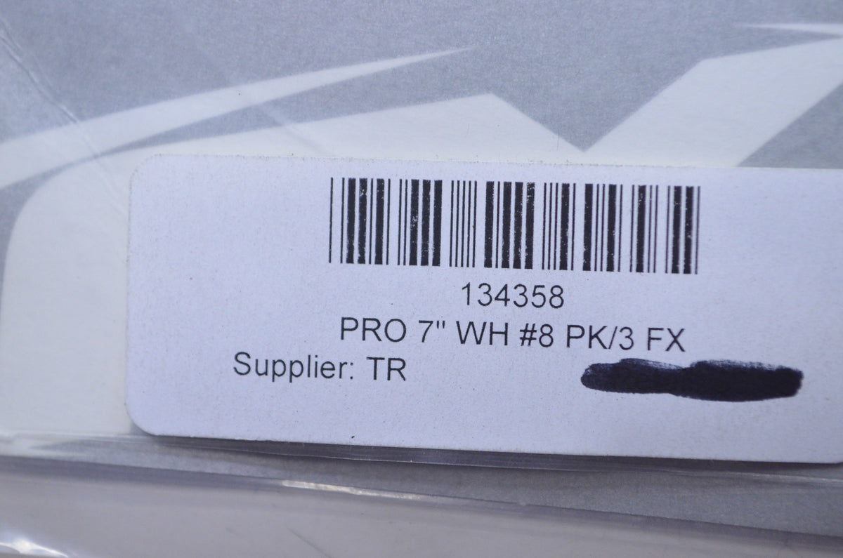 Factory Effex 134358 7" White #8 Pro Number Qty 3 NOS