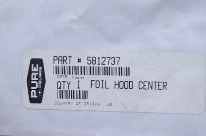 OEM Polaris 5812737 Center Hood Foil NOS