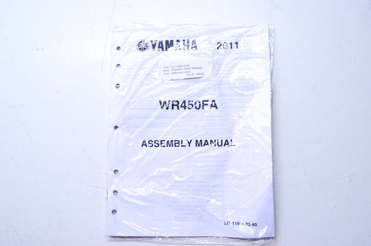 OEM Yamaha LIT-11666-23-40 WR450FA Assembly Manual NOS
