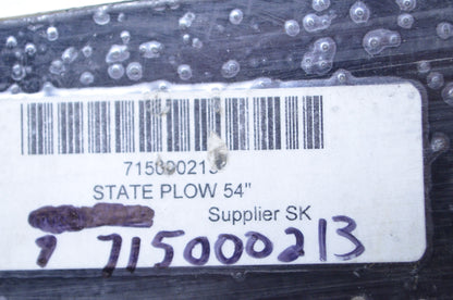 Ajax 715000213 One Way State Plow Wear Bar 54" NOS