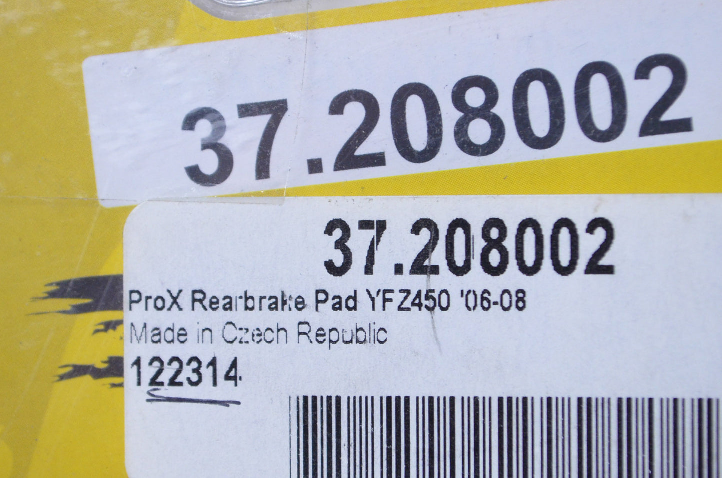 Pro X 37.208002 ProX Rear Brake Pad Kit NOS