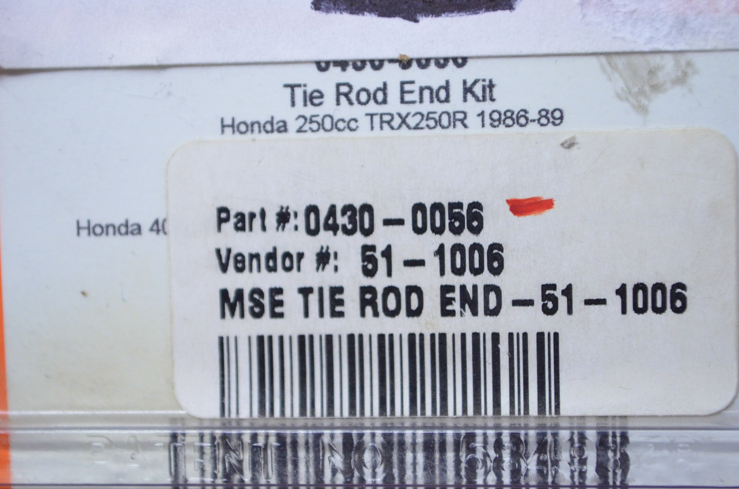 Moose Racing 0430-0056, 51-1006 Tie Rod End Kit NOS