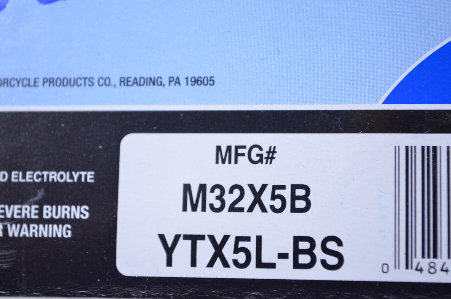New Motocross Battery YTX5L-BS NOS