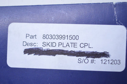 OEM Husqvarna 80303991500 Aluminum Skid Plate Kit NOS