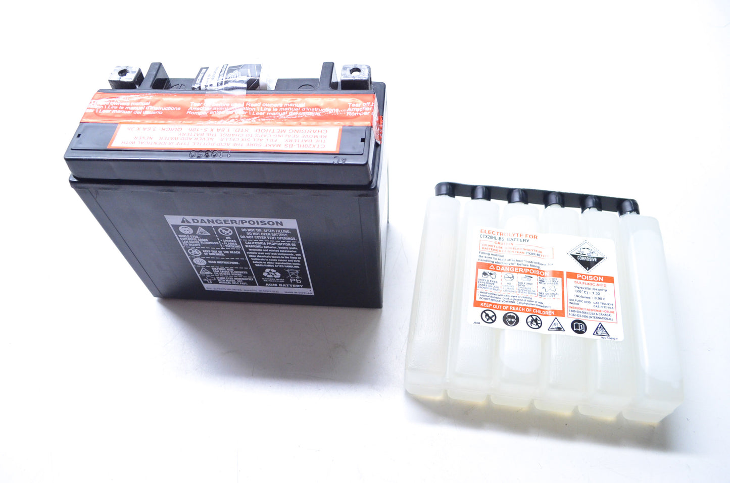 New Parts Unlimited Battery w/ Acid YTX20HL-BS NOS