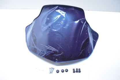 PowerMadd 10-13033 Matte Black Cobra Hood Mounted Flyscreen Windshield Kit NOS
