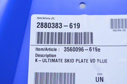OEM Polaris 2880383-619 Blue Ultimate Skid Plate Kit NOS