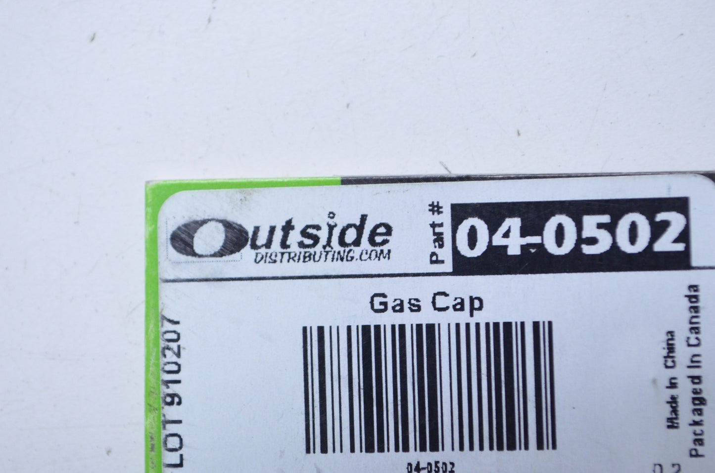 Outside 04-0502 Outside Gas Cap NOS