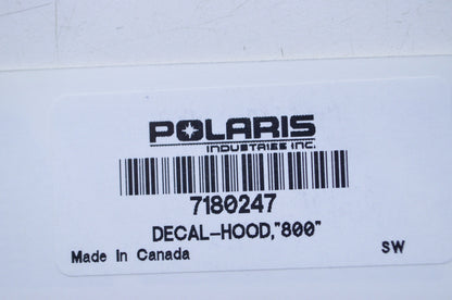 OEM Polaris 7180247 Hood Decal "800" NOS