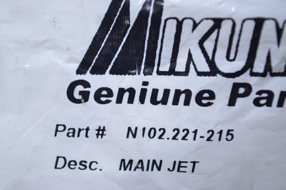 Mikuni N102.221-215 Small Round Main Jet #215 NOS