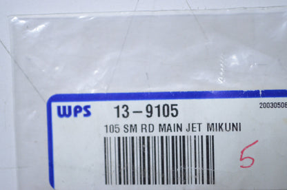 New OEM Mikuni Small Round Main Jet #105 NOS