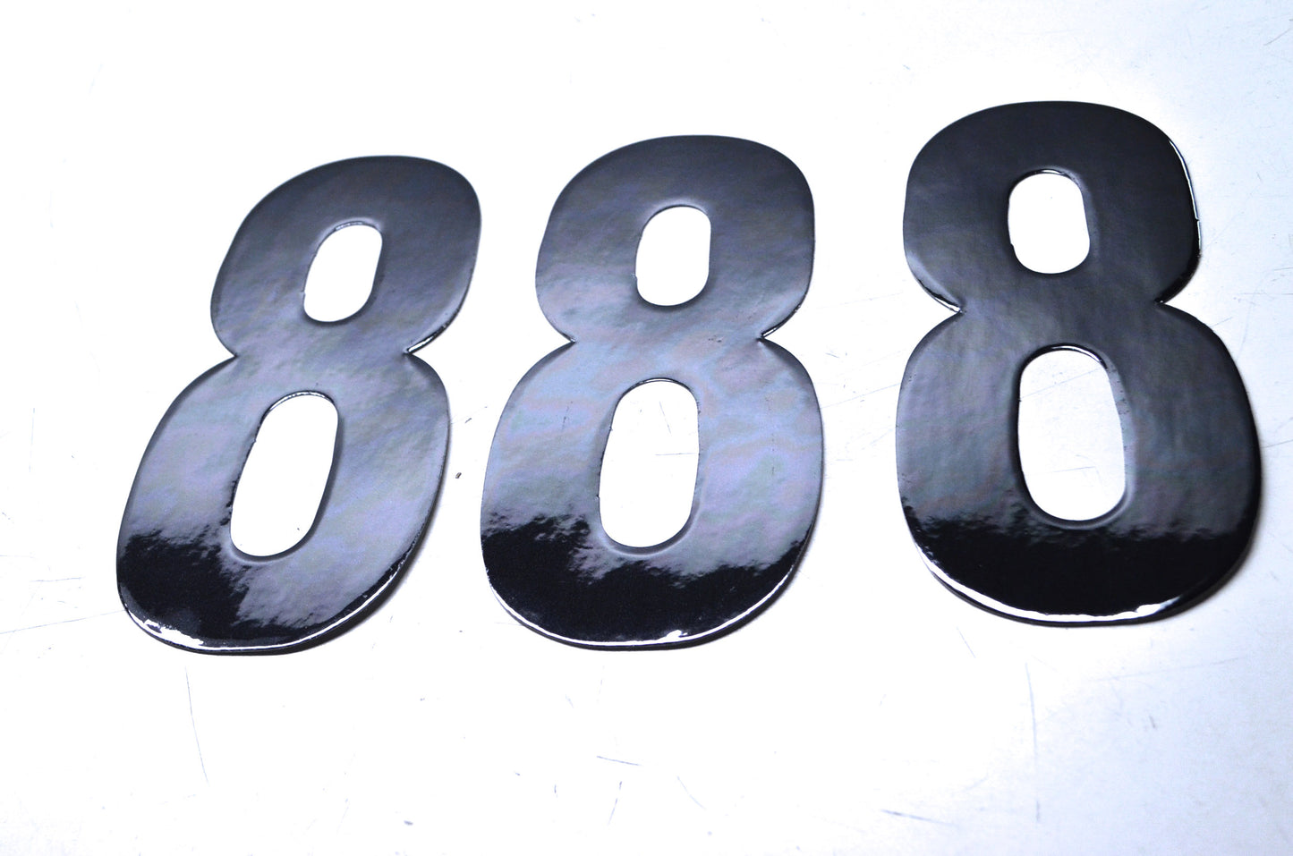 Dirt Digits XT63B-8 6' Black Number 8 Decal Kit NOS
