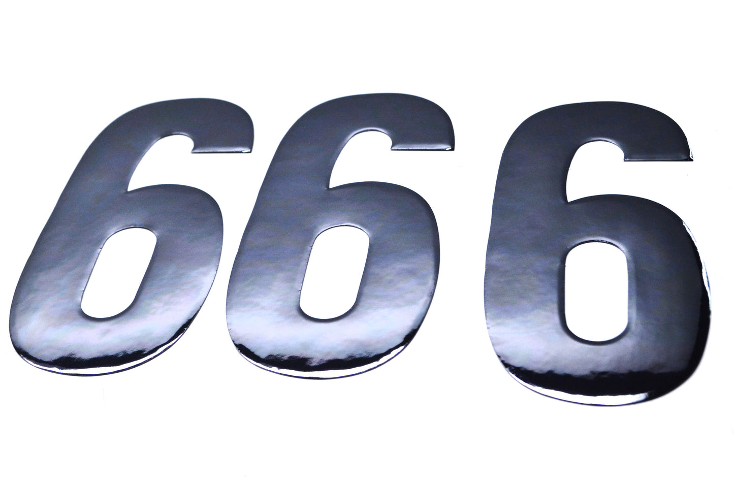 Dirt Digits XT63B-6 6' Black Number 6 Decal Kit NOS