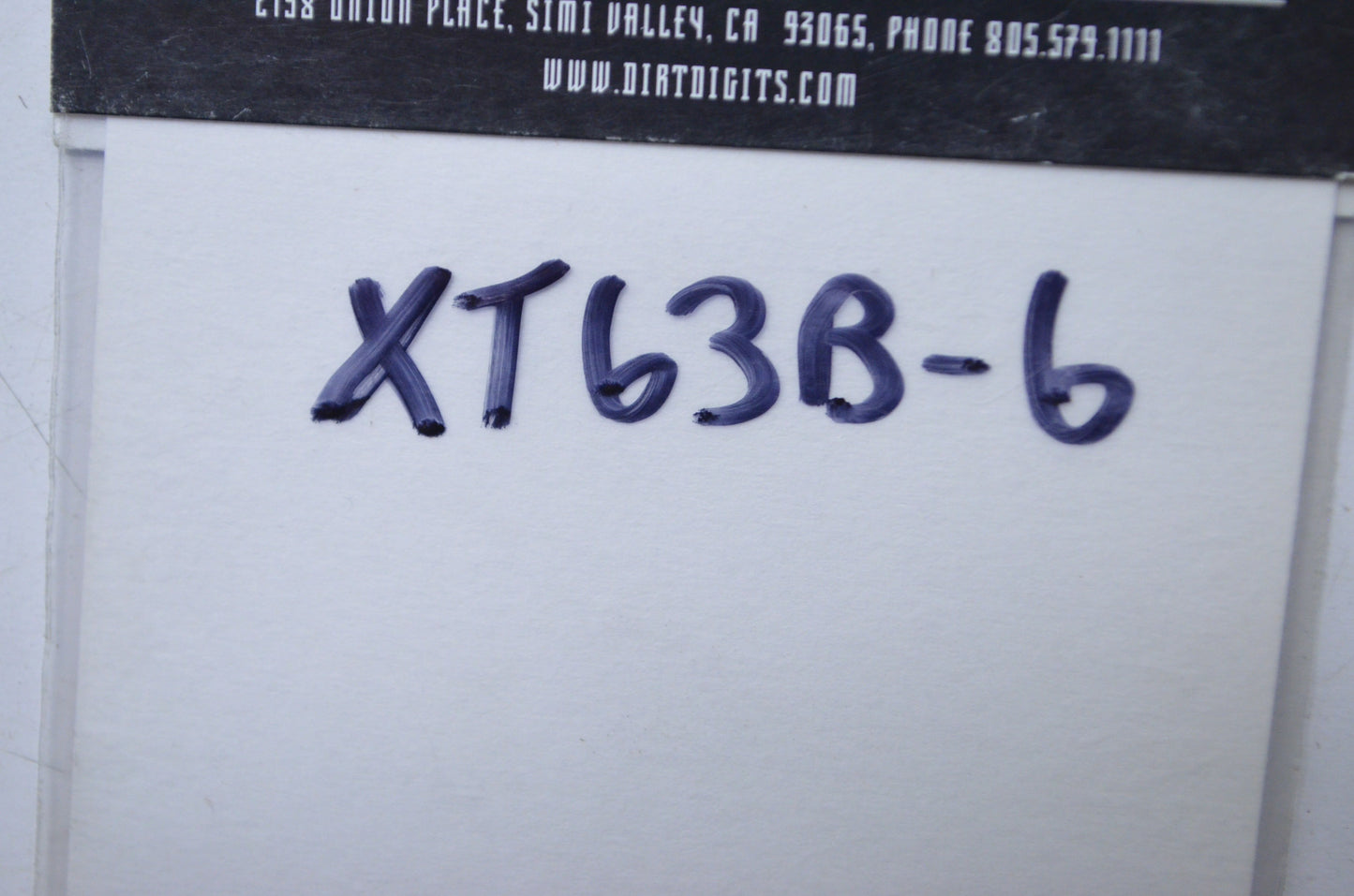 Dirt Digits XT63B-6 6' Black Number 6 Decal Kit NOS