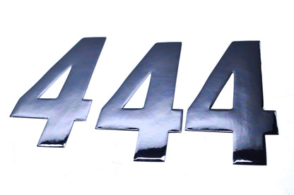 Dirt Digits XT63B-4 6' Black Number 4 Decal Kit NOS