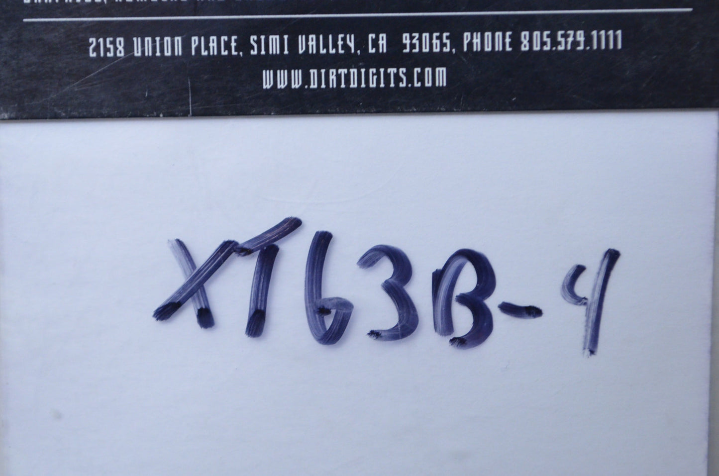 Dirt Digits XT63B-4 6' Black Number 4 Decal Kit NOS