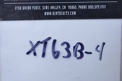 Dirt Digits XT63B-4 6' Black Number 4 Decal Kit NOS