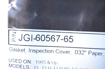 James Gaskets JGI-60567-65 Inspection Cover Gasket .032' Qty 10 NOS