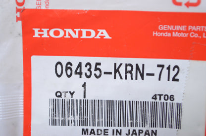 OEM Honda 06435-KRN-712 Rear Pad Set NOS