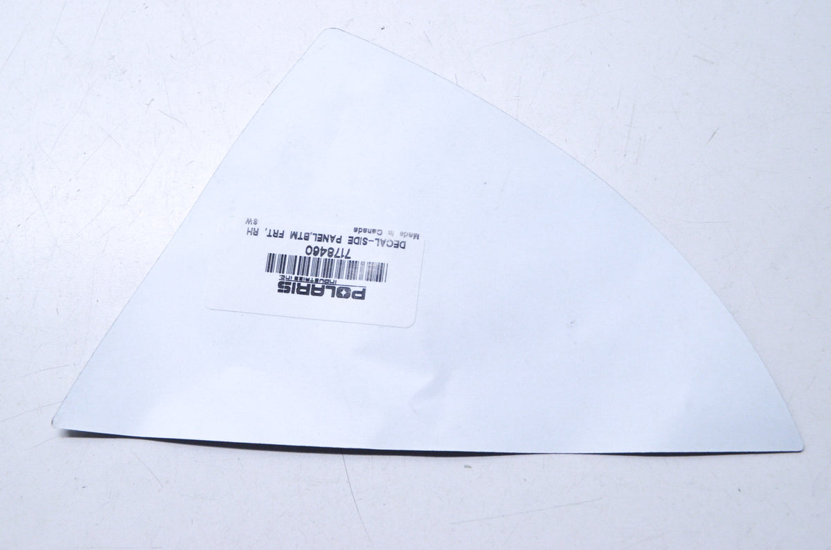 OEM Polaris 7178460 Bottom Front Right Hand Side Panel Decal NOS