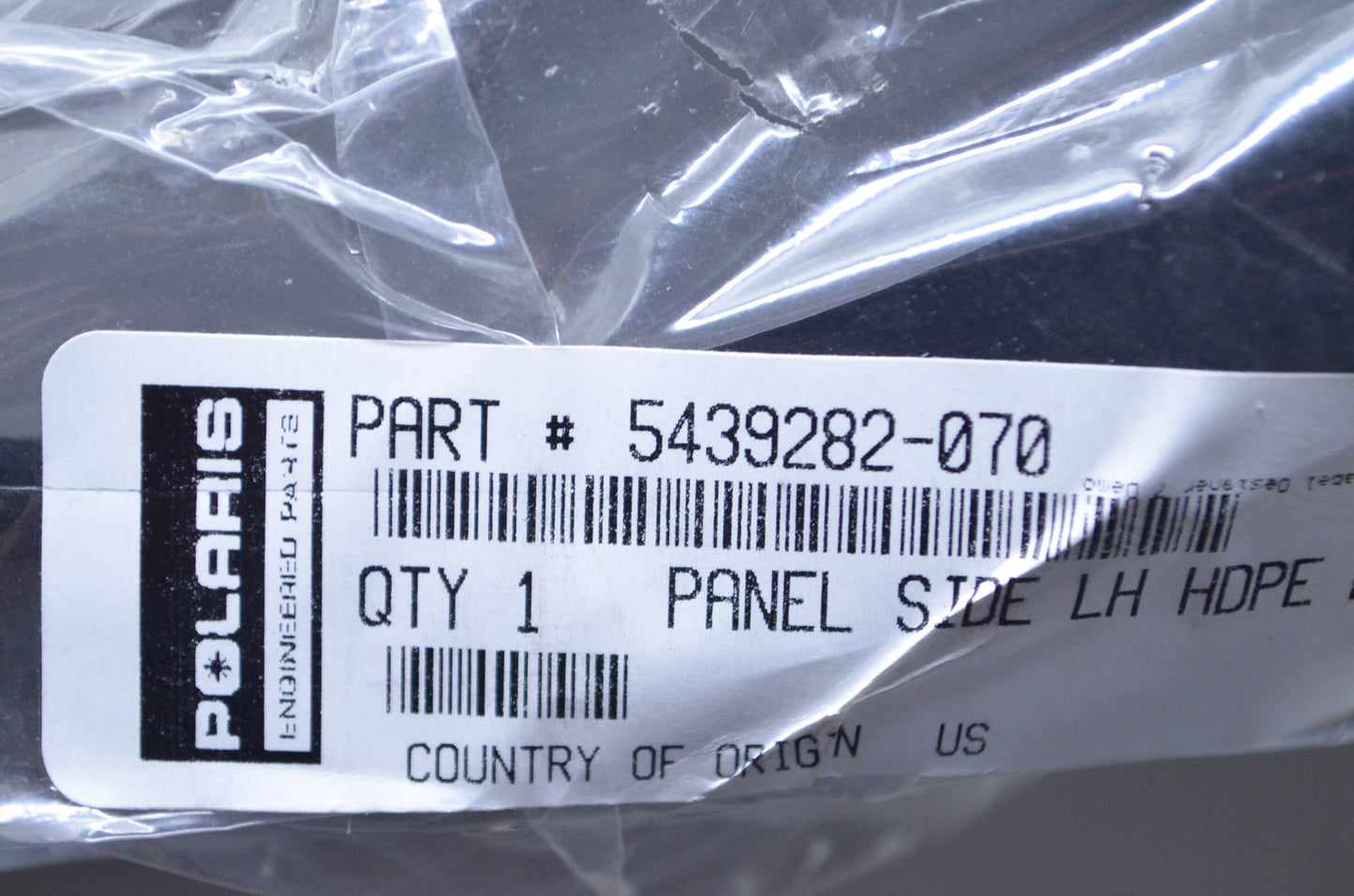 OEM Polaris 5439282-070 Black Left Side Panel NOS