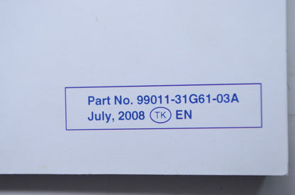OEM Suzuki 99011-31G61-03A Owner's Manual LT-A750XK9 NOS