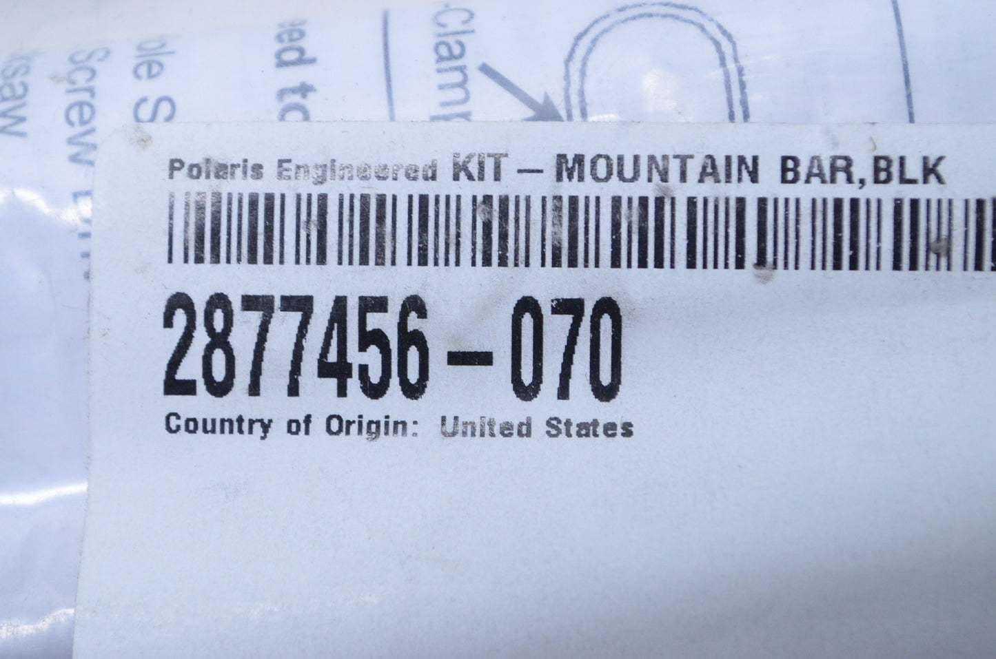 New OEM Polaris Black Mountain Handlebar Kit NOS