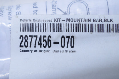 New OEM Polaris Black Mountain Handlebar Kit NOS