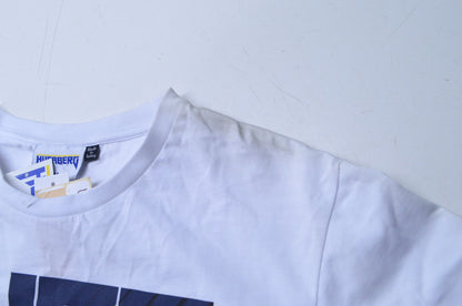 Husaberg Racing Logo Block White T-Shirt Size Medium NOS