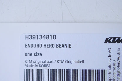 New OEM KTM Husaberg Enduro Hero Beanie One Size NOS