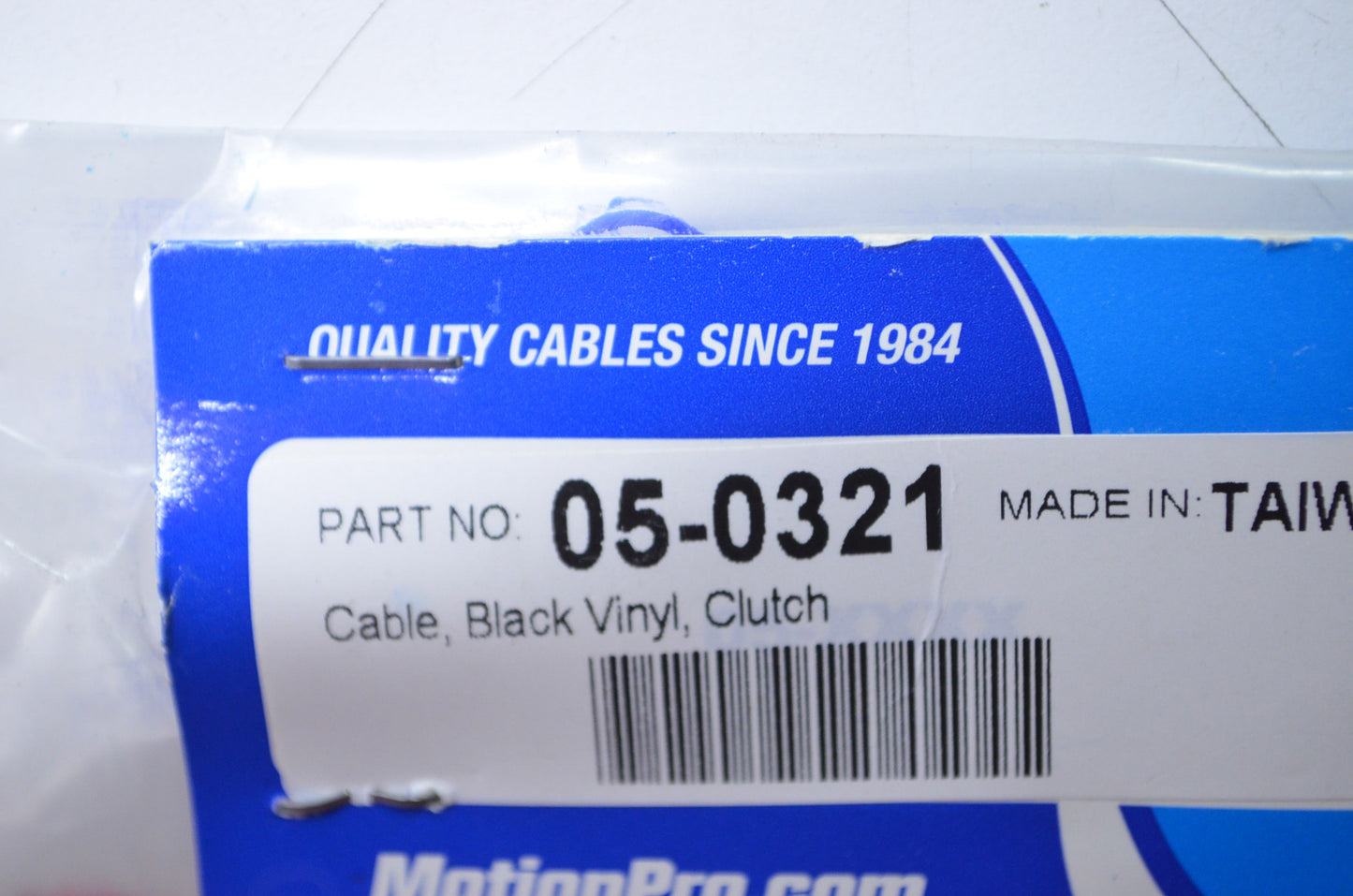 New Motion Pro Black Vinyl Clutch Cable NOS