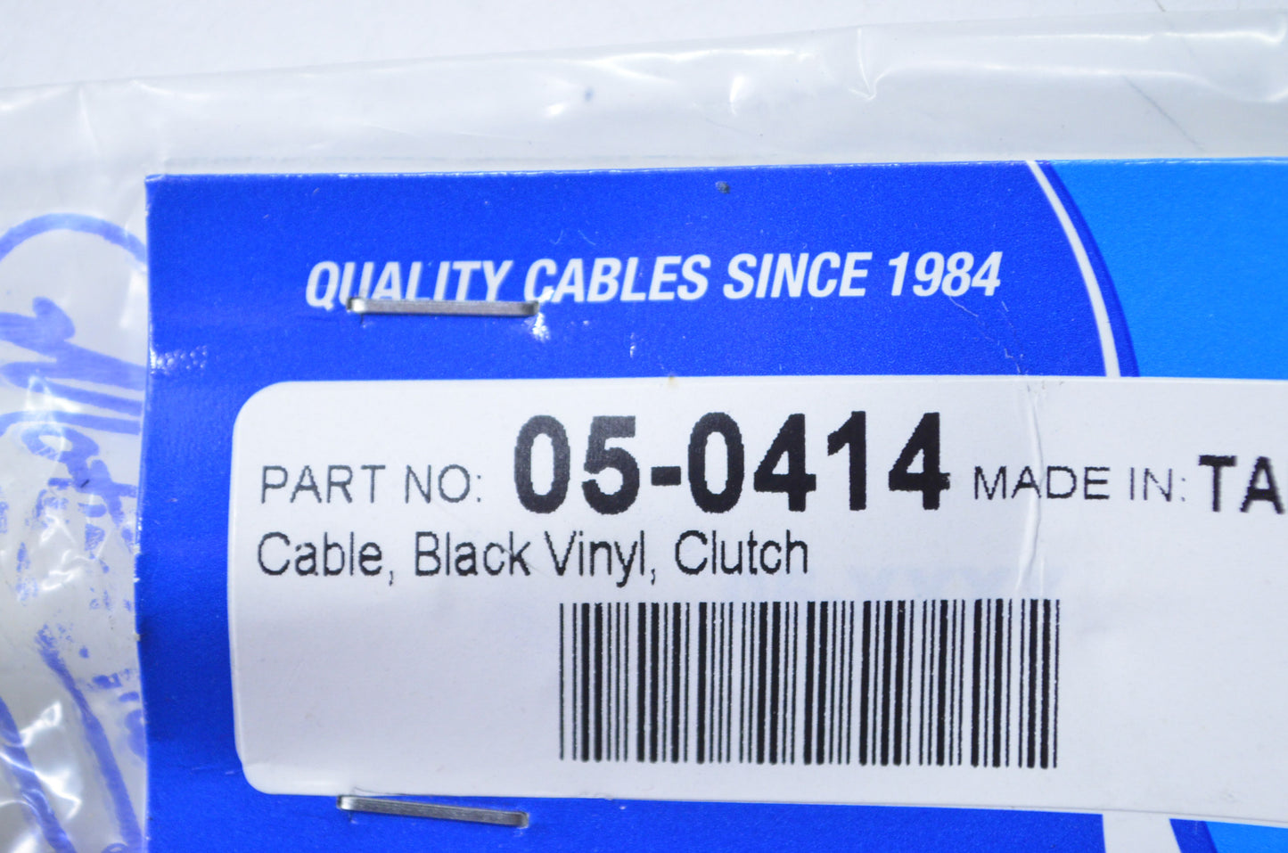 New Motion Pro Black Vinyl Clutch Cable NOS