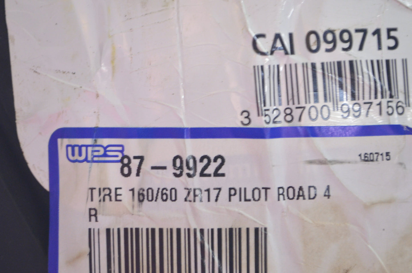 New Michelin 160/60ZR17 69W Pilot Road 4 Rear Tire NOS