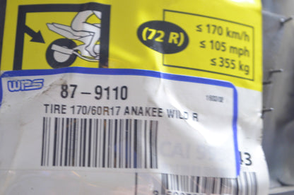 Michelin 87-9110 170/60R17 72R Anakee 3 Wild Rear Tire NOS