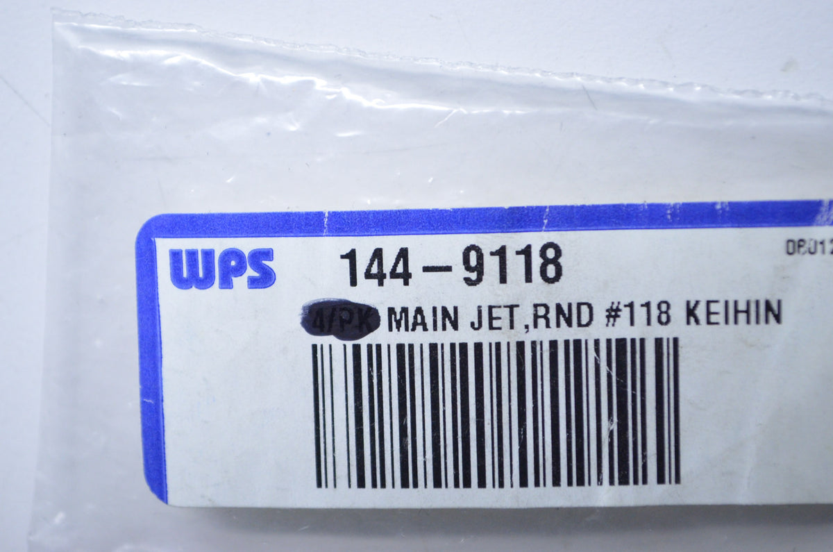 Keihin 144-9118 Round Main Jet #118 Qty 2 NOS