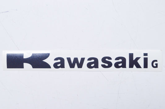 Cycle Express 0635XG 8" Kawasaki Iconic Black Decal NOS