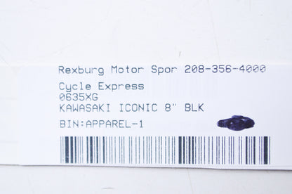 Cycle Express 0635XG 8" Kawasaki Iconic Black Decal NOS