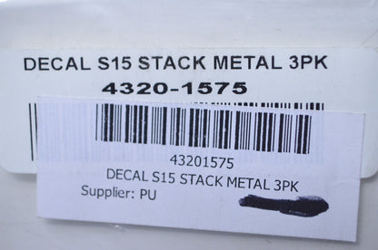 Cycle Express 43201575 S15 Stack Metal Thor Decal QTY 3 NOS