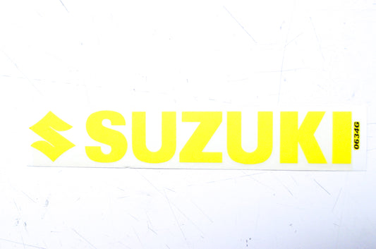 New Cycle Express 5" Suzuki Yellow Logo Decal NOS