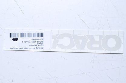 New Cycle Express 5" Suzuki Yellow Logo Decal NOS