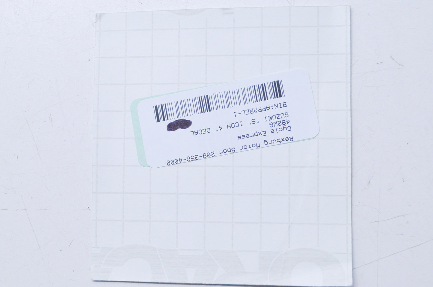 Cycle Express 482WG 4" Suzuki S Icon Decal NOS