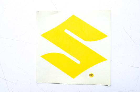 Cycle Express 482G 4" Superman Suzuki Yellow Decal NOS