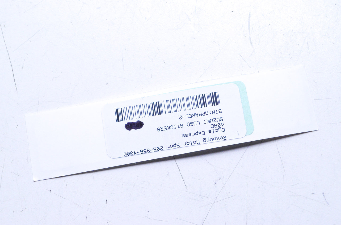 Cycle Express 409C Suzuki Logo Sticker Decal NOS